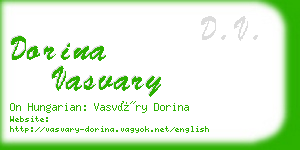 dorina vasvary business card